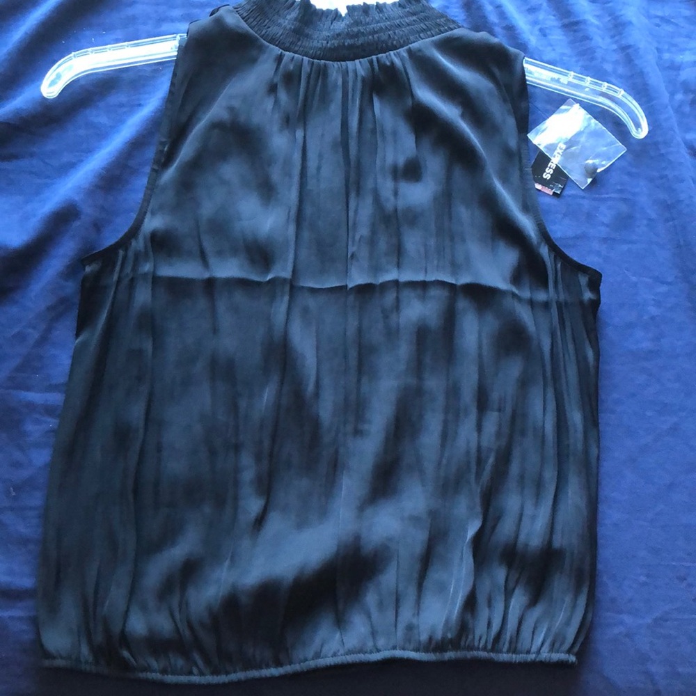 Black Open-Back Top